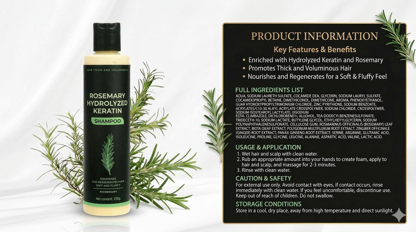 Organic Rosemary Hair Growth Shampoo